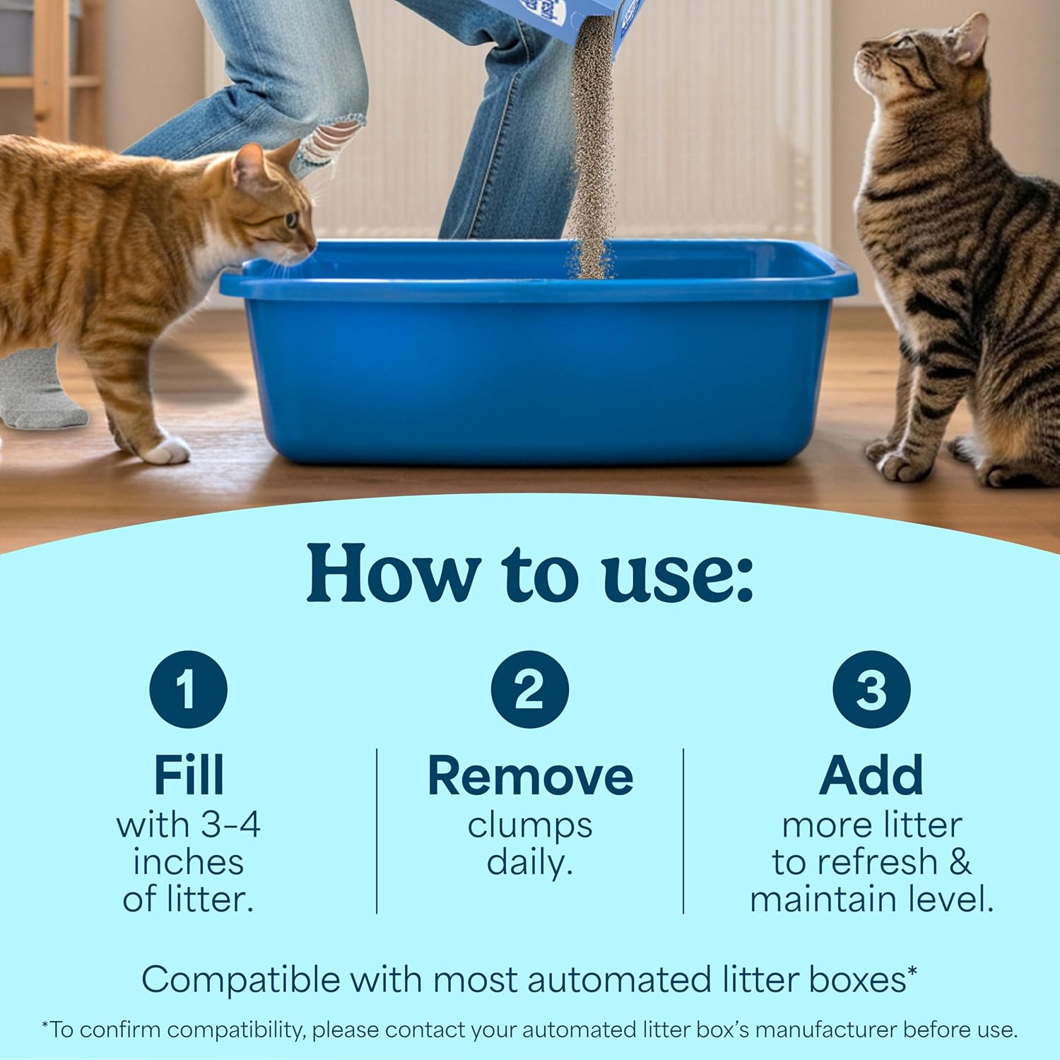 Fresh Step Odor Shield Multi-Cat Litter, 14 lb - Close-up