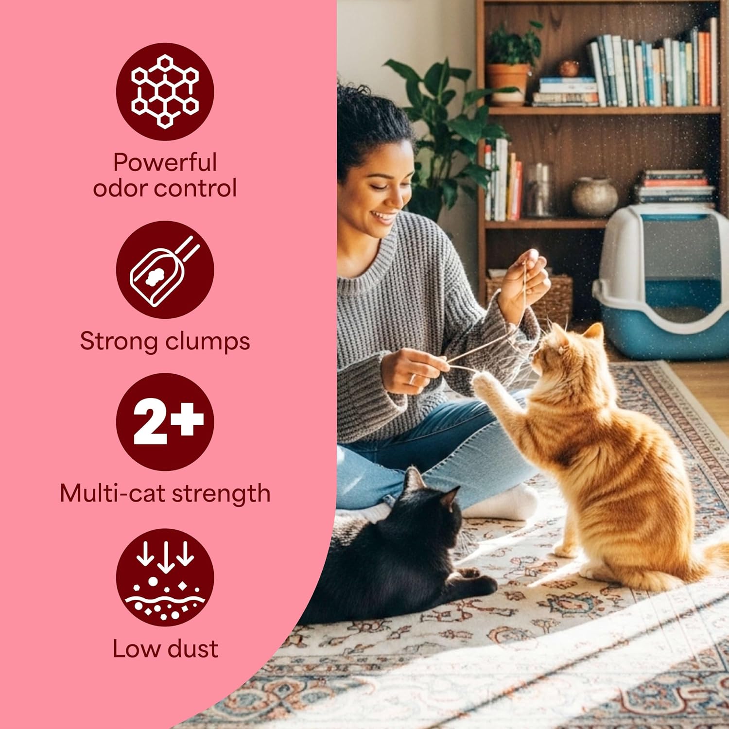 Fresh Step Odor Shield Multi-Cat Litter, 14 lb - Packaging