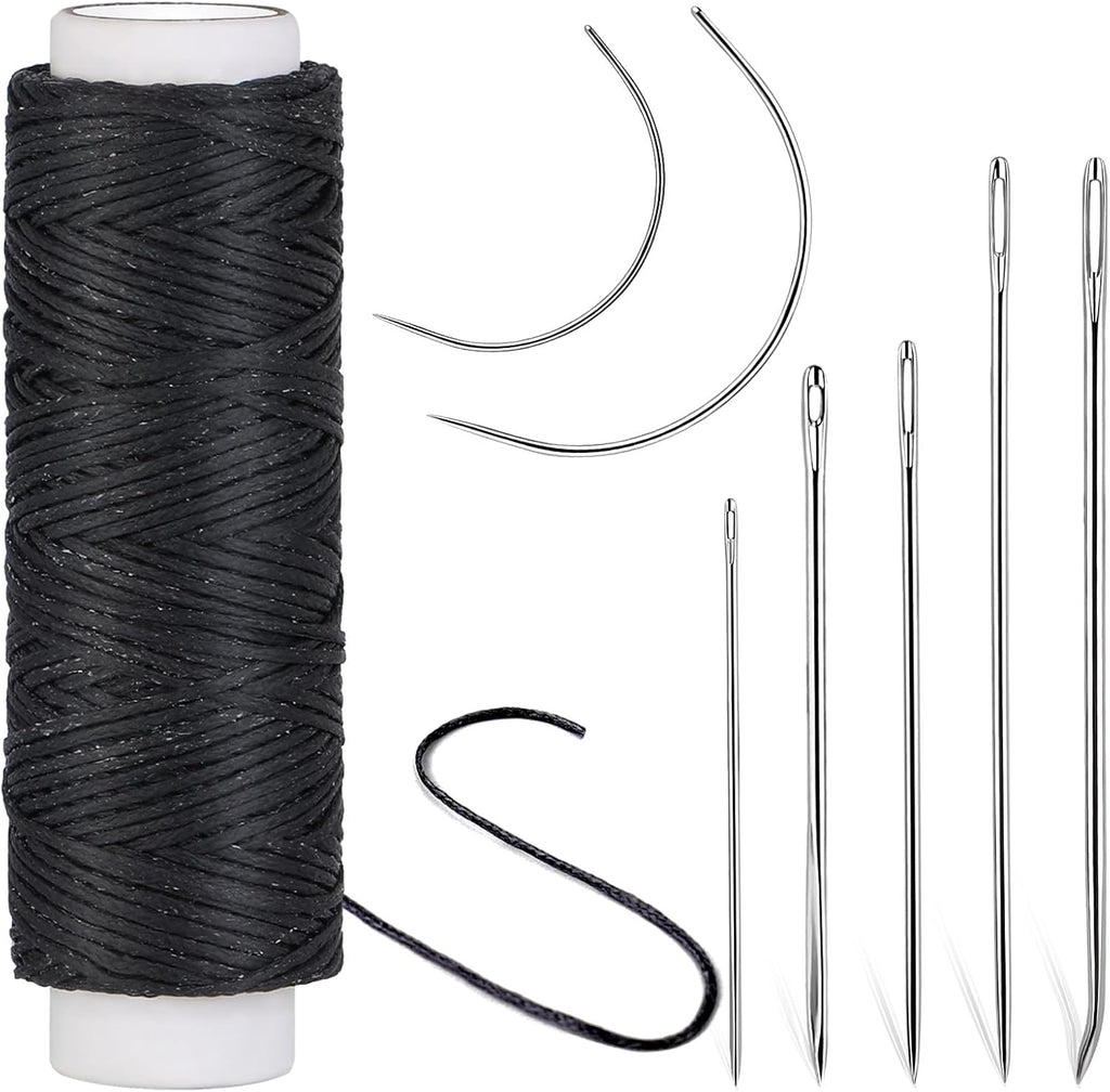 Ftyiwu Waxed Thread Kit with 7 Sewing Needles