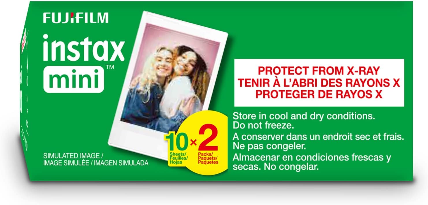 FUJIFILM Instax Mini Instant Film Twin Pack - Size reference