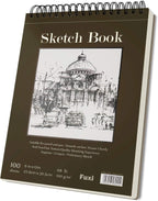 Fuxi 9x12 Spiral Sketch Book, 100 Sheets