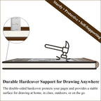 Fuxi 9x12 Spiral Sketch Book, 100 Sheets - Size reference