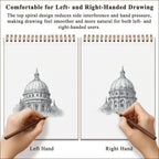 Fuxi 9x12 Spiral Sketch Book, 100 Sheets - Additional view