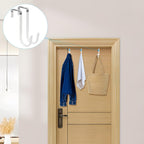 FYY Over the Door Hooks, 4 Pack, White - In use