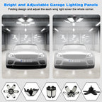 LED Garage Ceiling Light 2 Pack, 32000LM 6500K - Alternate angle