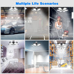 LED Garage Ceiling Light 2 Pack, 32000LM 6500K - In use