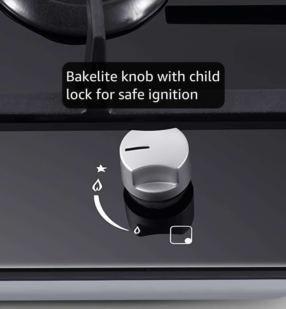 Amzgachfktch 24in 4-Burner Glass Gas Cooktop - Alternate angle