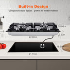 Amzgachfktch 24in 4-Burner Glass Gas Cooktop - Packaging