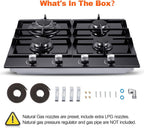 Amzgachfktch 24in 4-Burner Glass Gas Cooktop - Feature highlight