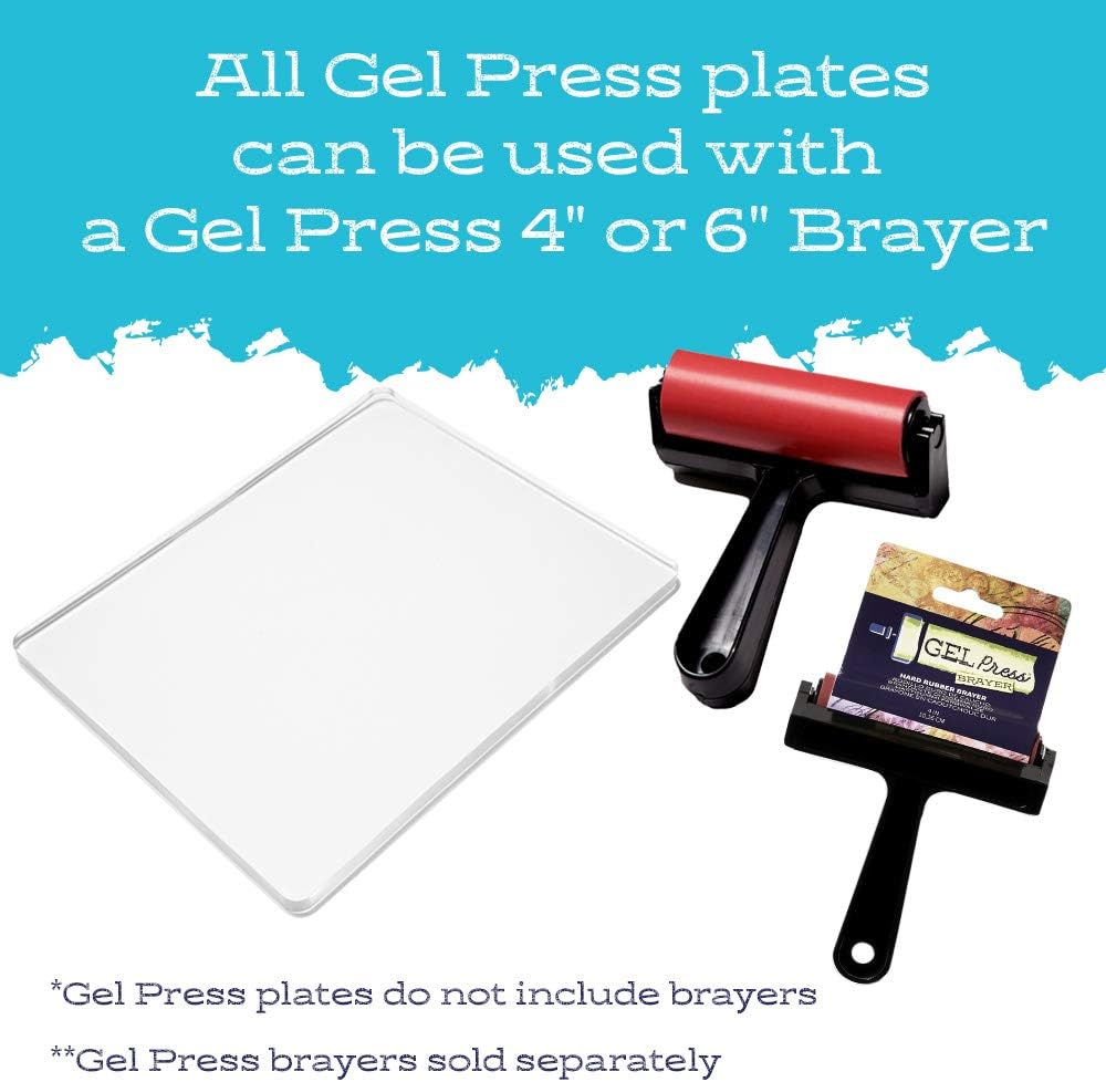 Gel Press Monoprinting Plate 8x10 Printmaking - Additional view
