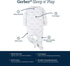 Gerber Baby Boys Sleep 'N Play Footies - In use