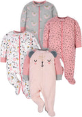 Gerber Baby Girls Sleep 'N Play Footies