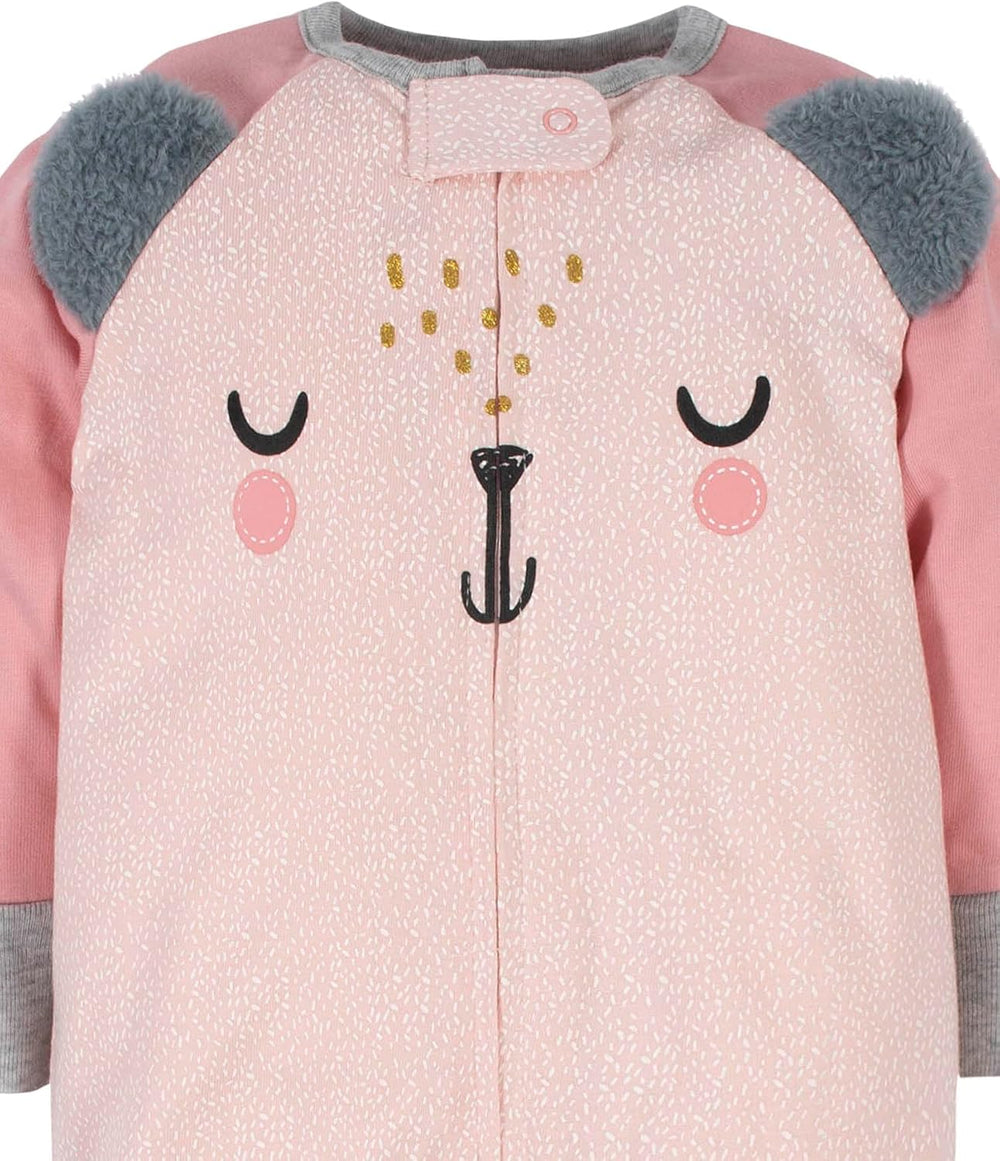 Gerber Baby Girls Sleep 'N Play Footies - Close-up