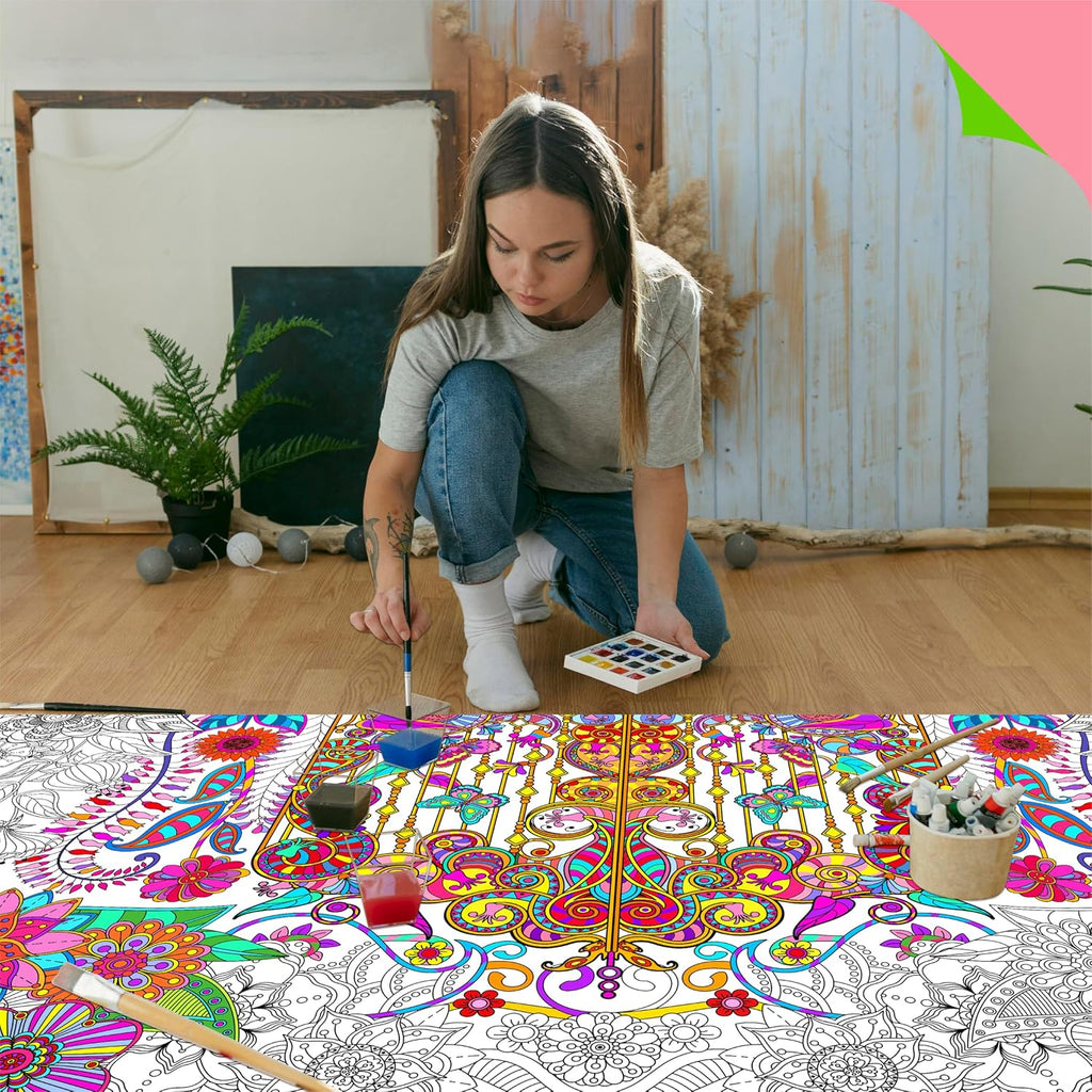 SpriteGru Giant Coloring Poster 75x31 - In use