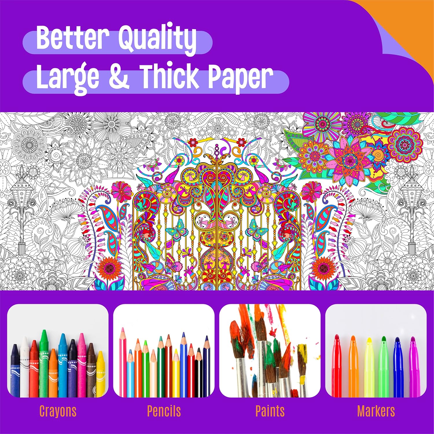 SpriteGru Giant Coloring Poster 75x31 - Packaging