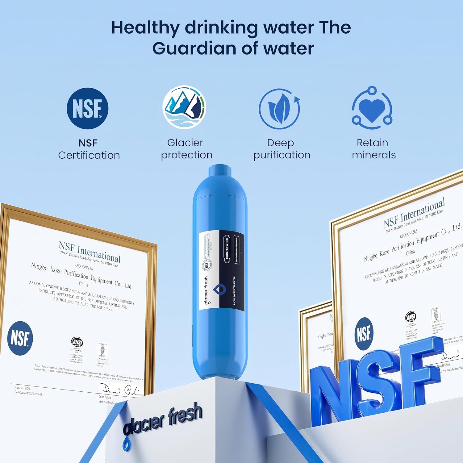 Glacier Fresh RV/Marine Water Filter 2-Pack - Additional view