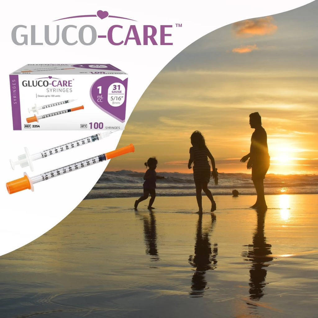 Gluco-Care 1mL Syringes 31G, 100-Count - Additional view