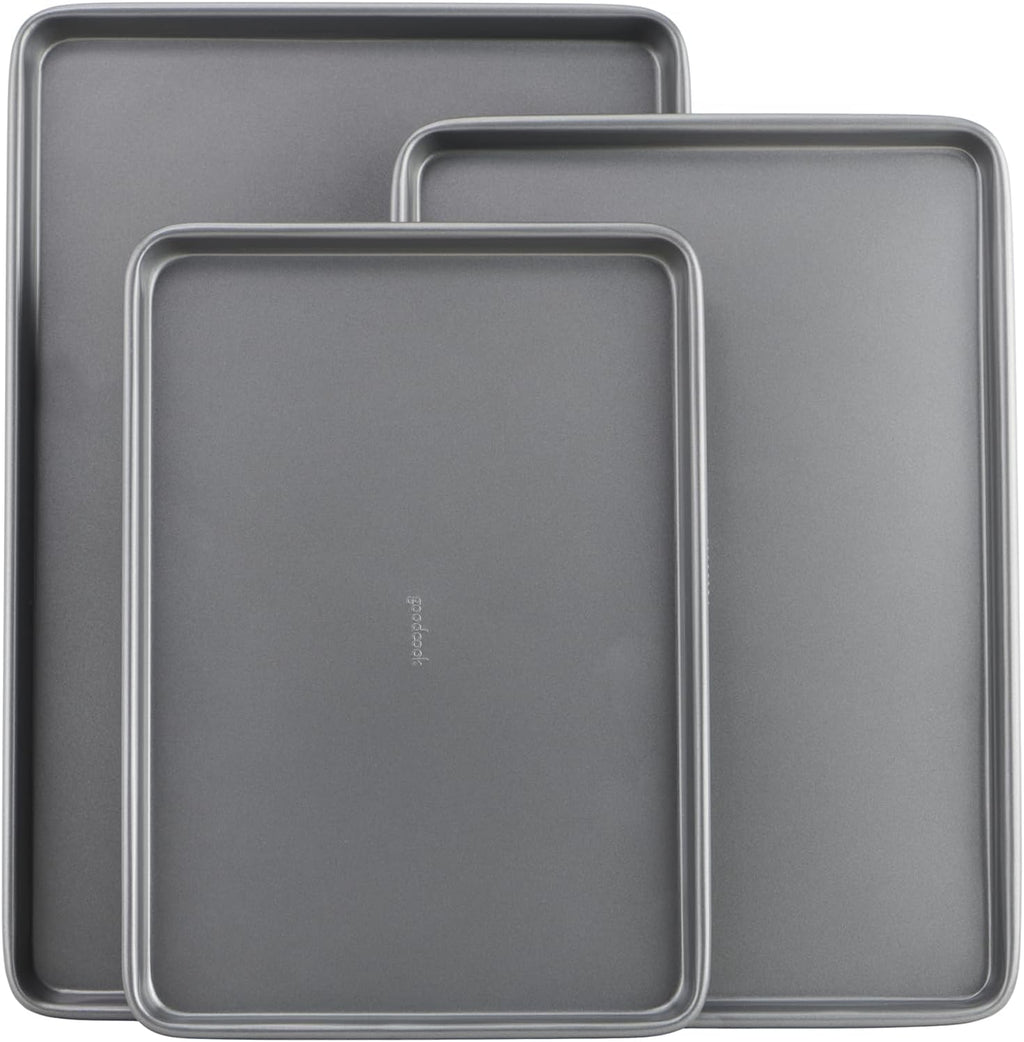 GoodCook Nonstick Baking Sheet Set, 3-Pc