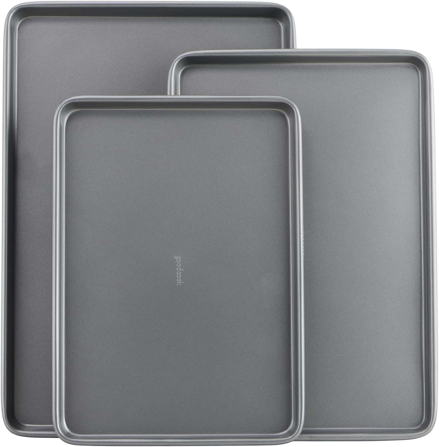 GoodCook Nonstick Baking Sheet Set, 3-Pc