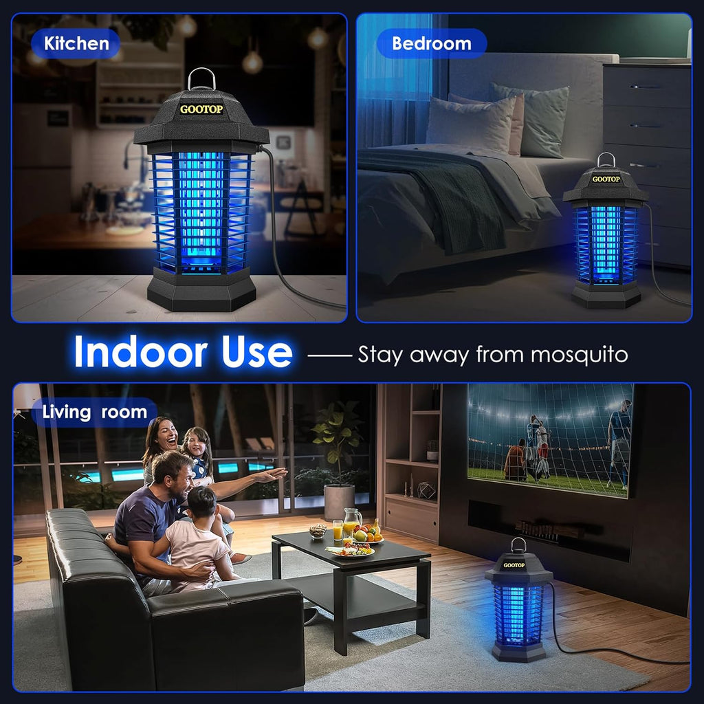 Gootop Outdoor Bug Zapper 4200V - In use