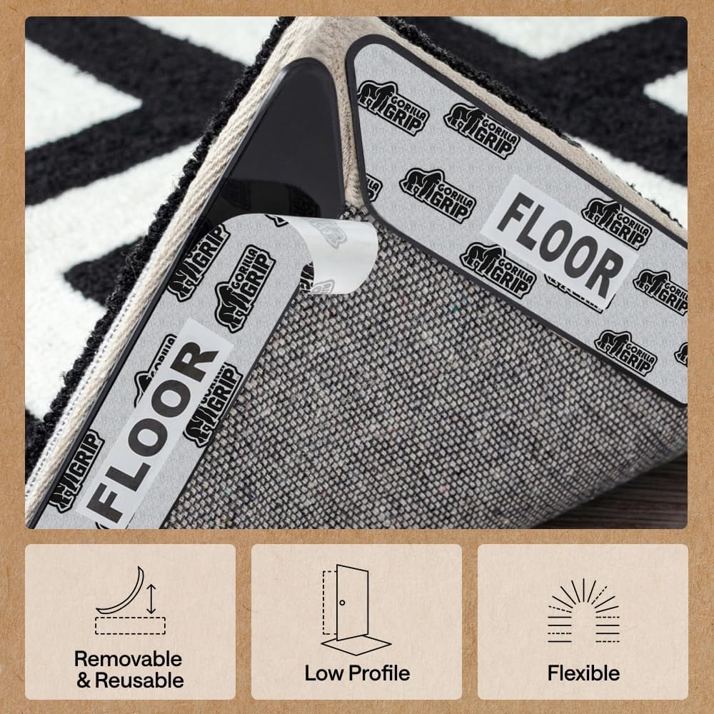 Gorilla Grip Rug Gripper Pads, Extra Long - Size reference