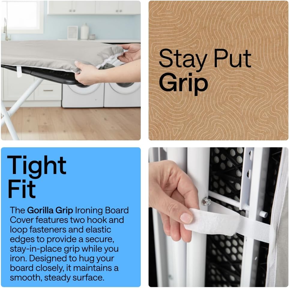 Gorilla Grip Ironing Board Cover and Pad - Alternate angle