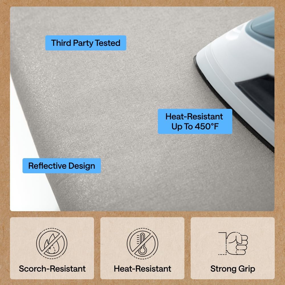 Gorilla Grip Ironing Board Cover and Pad - Size reference