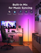 Govee RGBIC Floor Lamp Basic - Smart LED Corner Lamp - In use