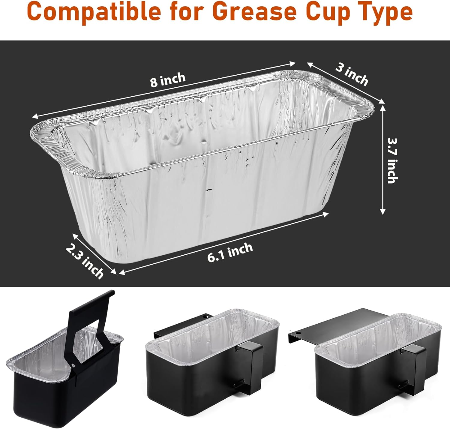 Whaleme Grease Cup Liners for Blackstone Griddle - Alternate angle