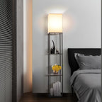 Gupuzm Floor Lamp with Shelves, Corner Design - Additional view