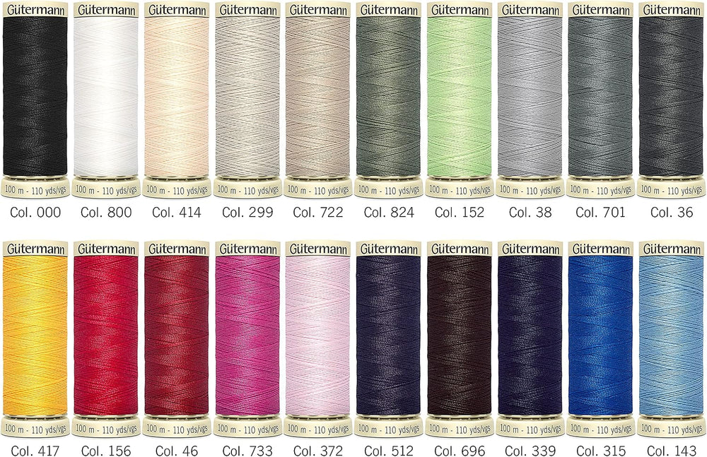 Gütermann Sew-All Thread Set, Pack of 20 - Close-up