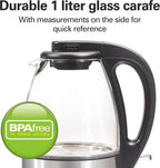 Hamilton Beach 1L Electric Tea Kettle - Size reference