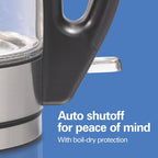 Hamilton Beach 1L Electric Tea Kettle - In use