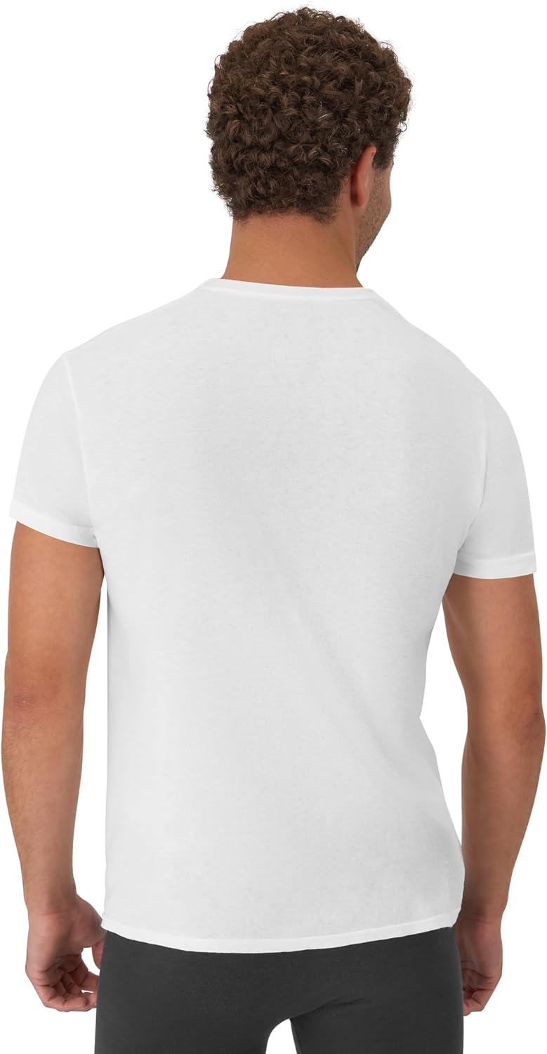 Hanes Men's Undershirt Multipack, Soft Cotton - In use