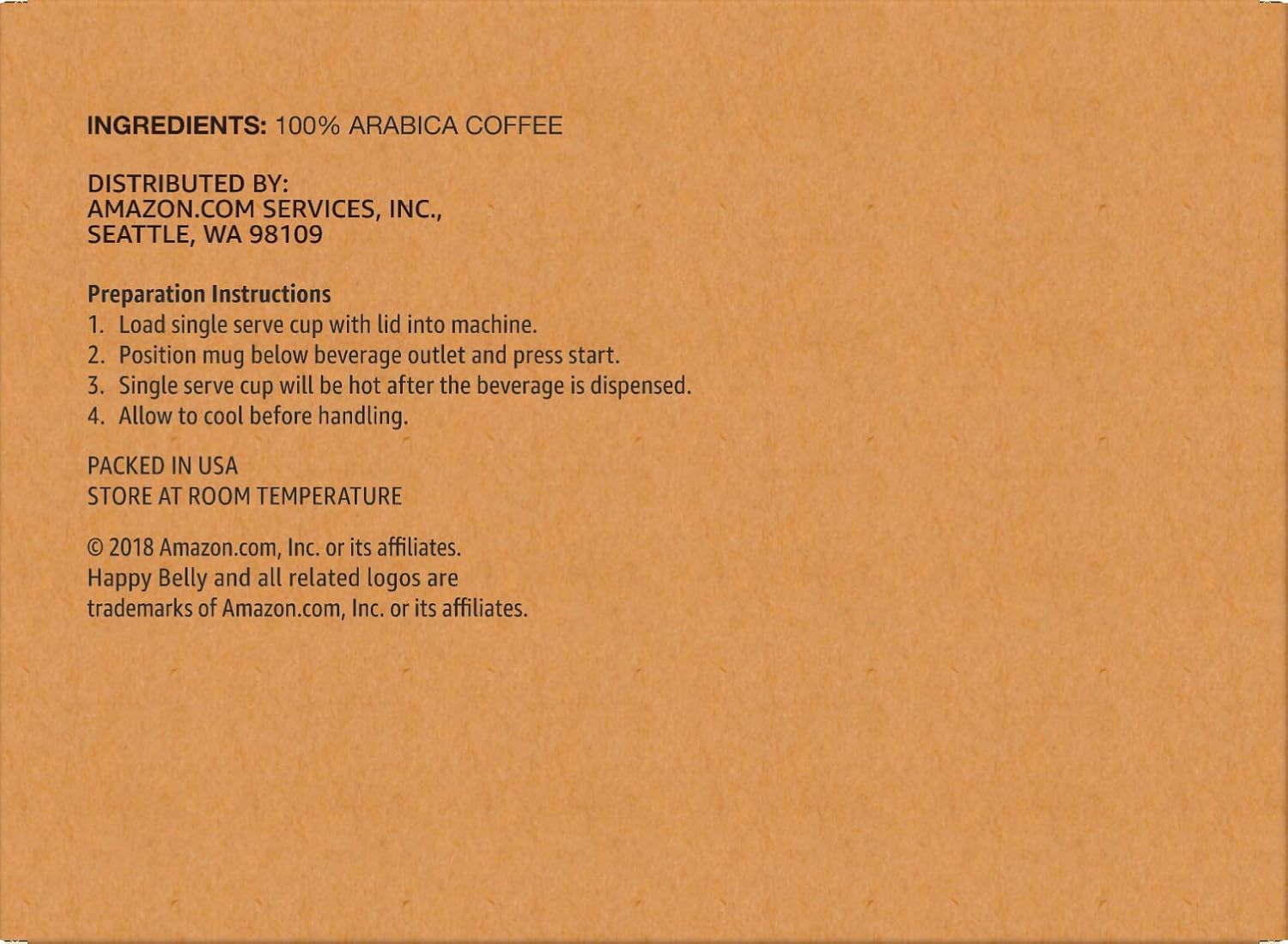 Happy Belly Medium Roast Coffee Pods, 100 Ct - In use