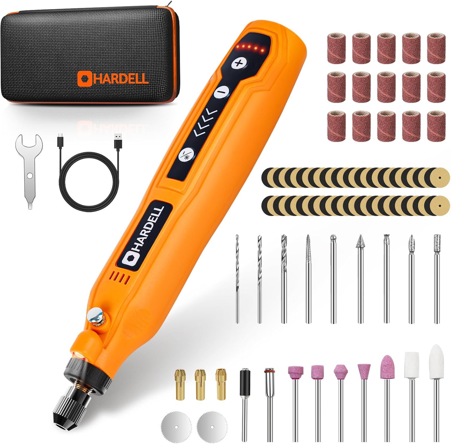 Hardell Mini Cordless Rotary Tool Kit