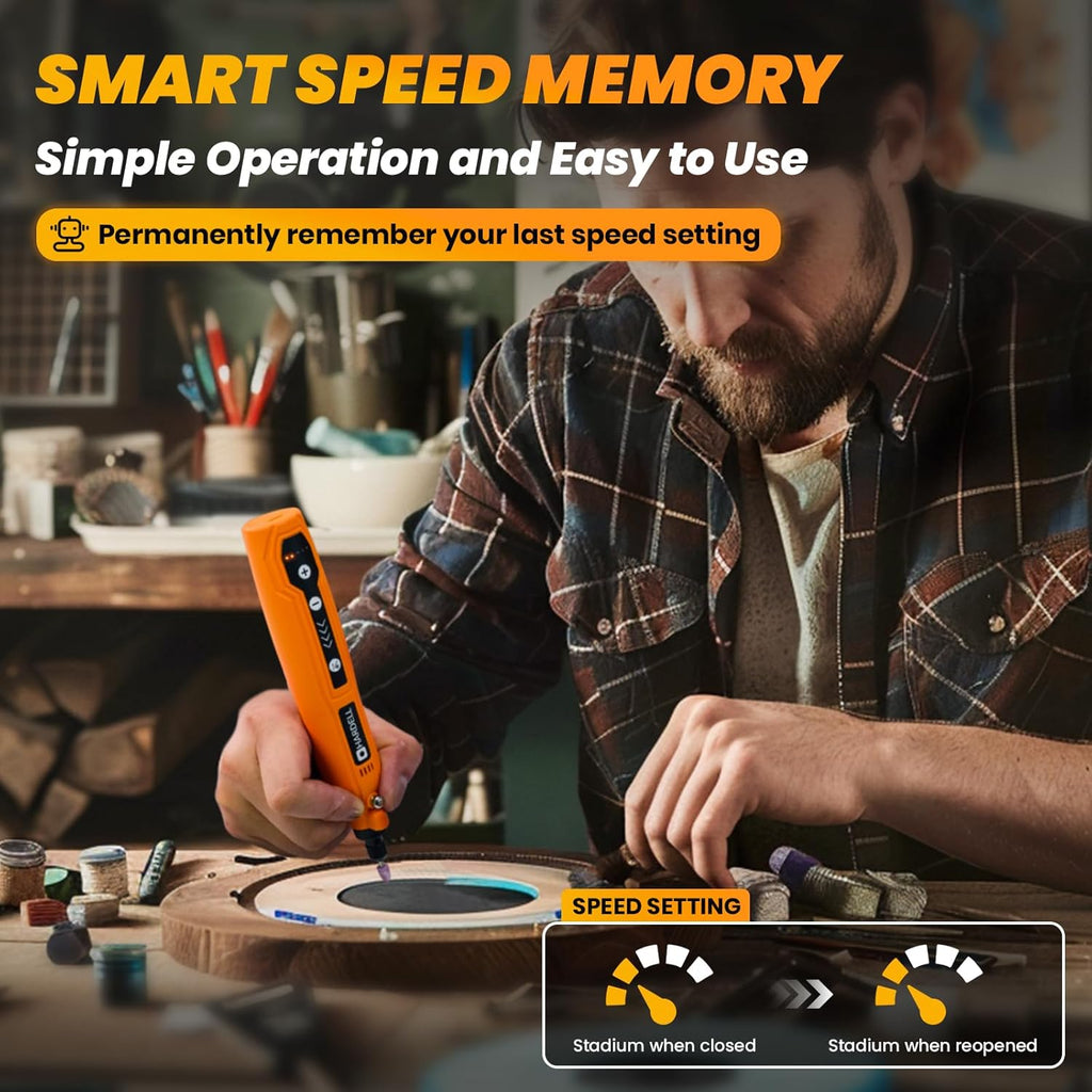 Hardell Mini Cordless Rotary Tool Kit - Close-up