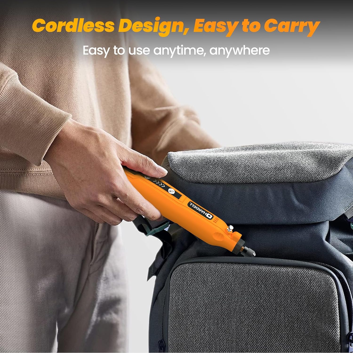 Hardell Mini Cordless Rotary Tool Kit - In use
