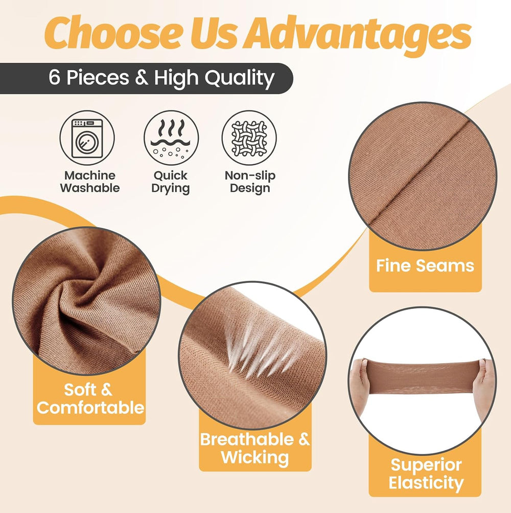Hsem Headbands for Women, 6 Pack - Alternate angle