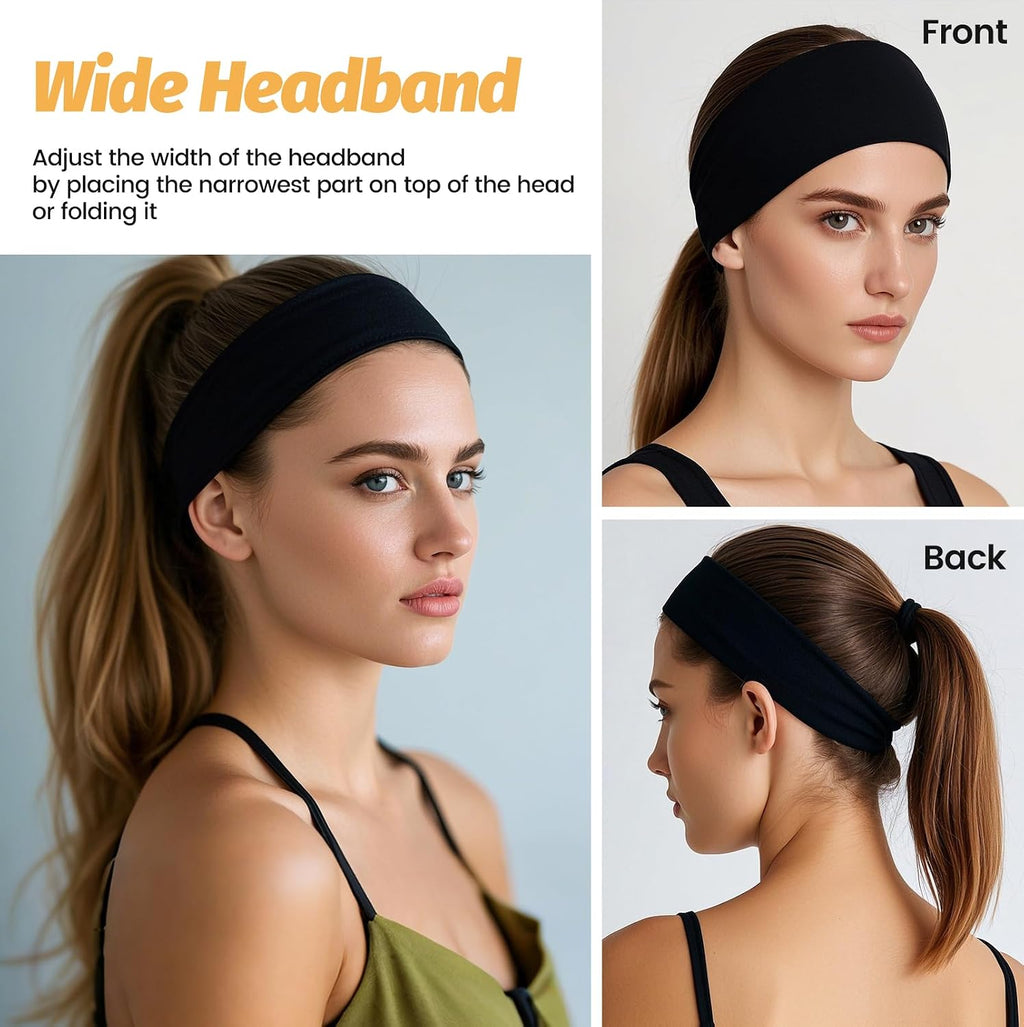 Hsem Headbands for Women, 6 Pack - Size reference