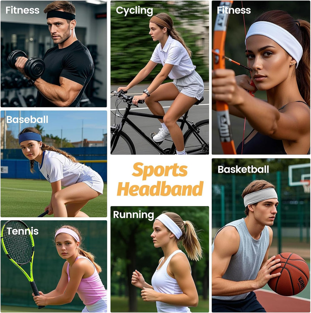 Hsem Headbands for Women, 6 Pack - In use