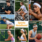 Hsem Headbands for Women, 6 Pack - In use