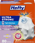 Hefty Ultra Strong 13 Gallon Trash Bags, 80 Ct