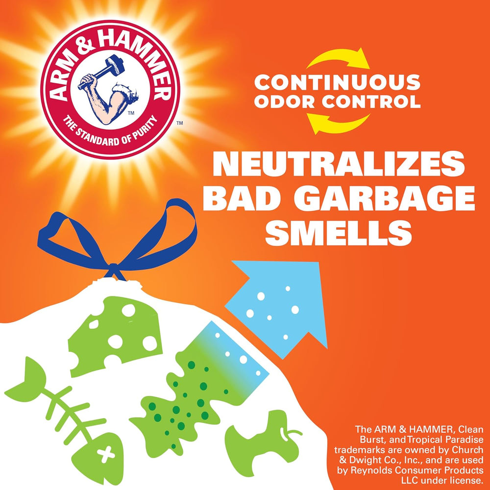 Hefty Ultra Strong 13 Gallon Trash Bags, 80 Ct - Close-up