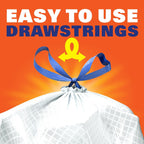 Hefty Ultra Strong 13 Gallon Trash Bags, 80 Ct - Size reference