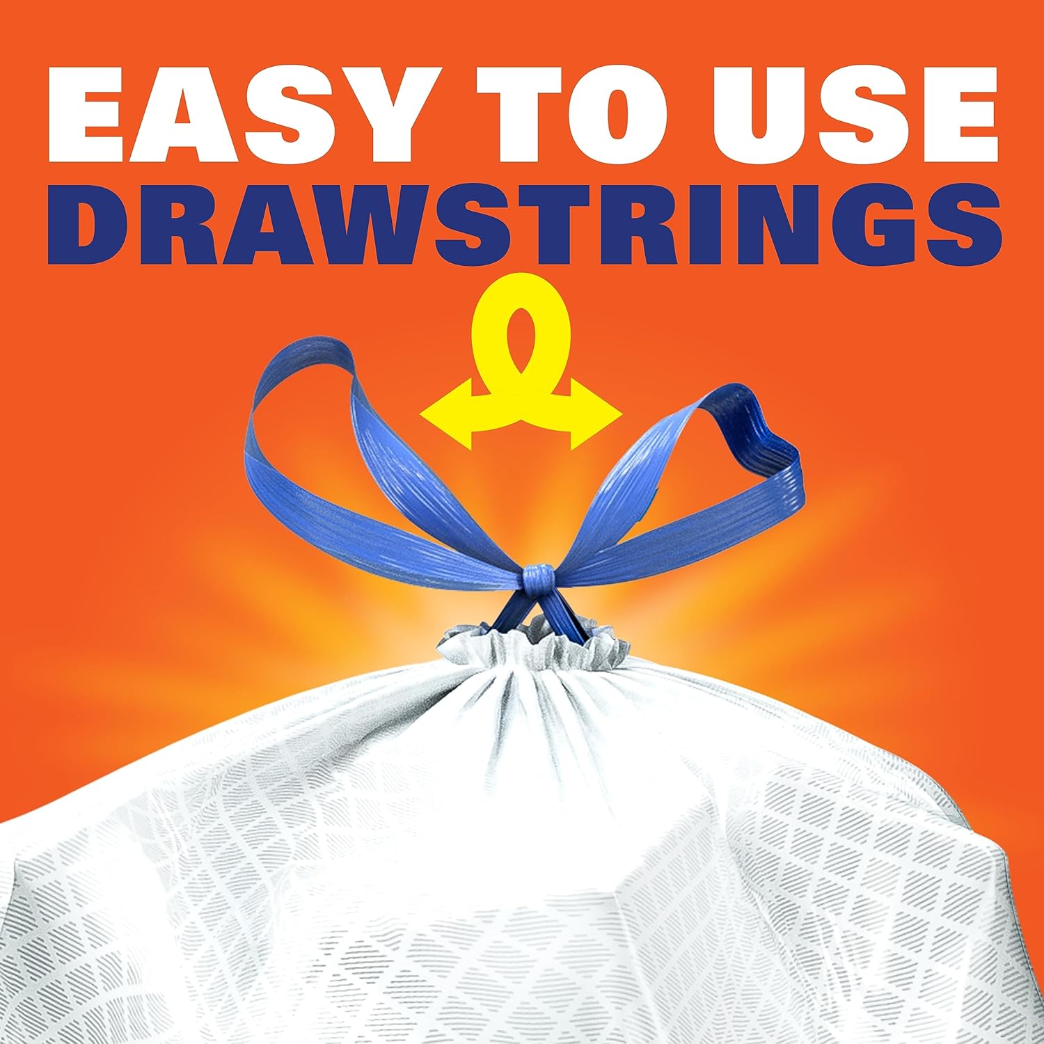 Hefty Ultra Strong 13 Gallon Trash Bags, 80 Ct - Size reference