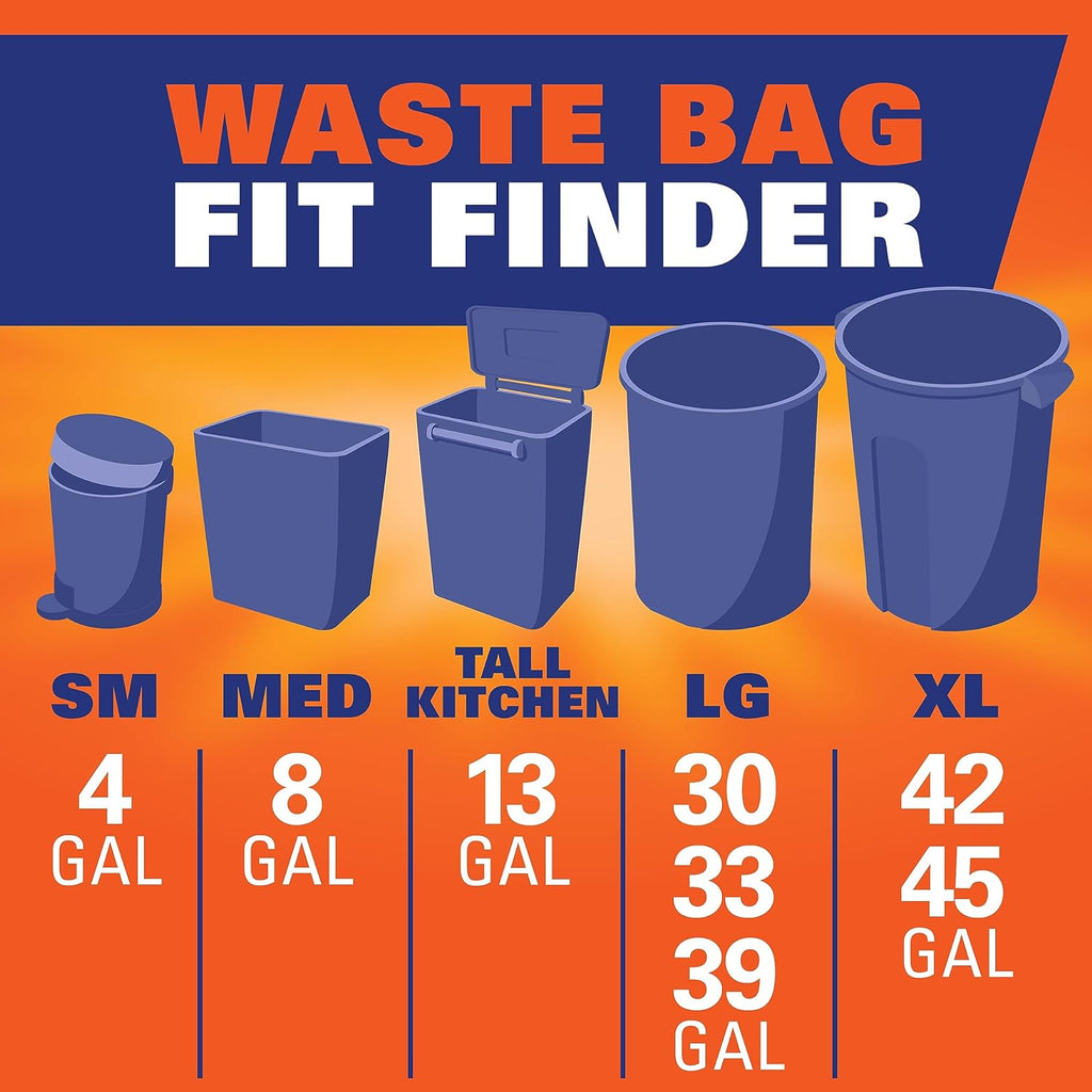 Hefty Ultra Strong 13 Gallon Trash Bags, 80 Ct - Additional view