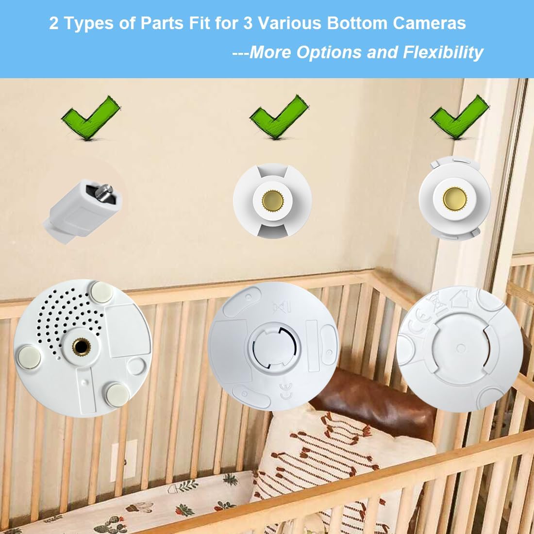 HelloBaby Monitor Mount 20 Inch Arm Bracket - Alternate angle