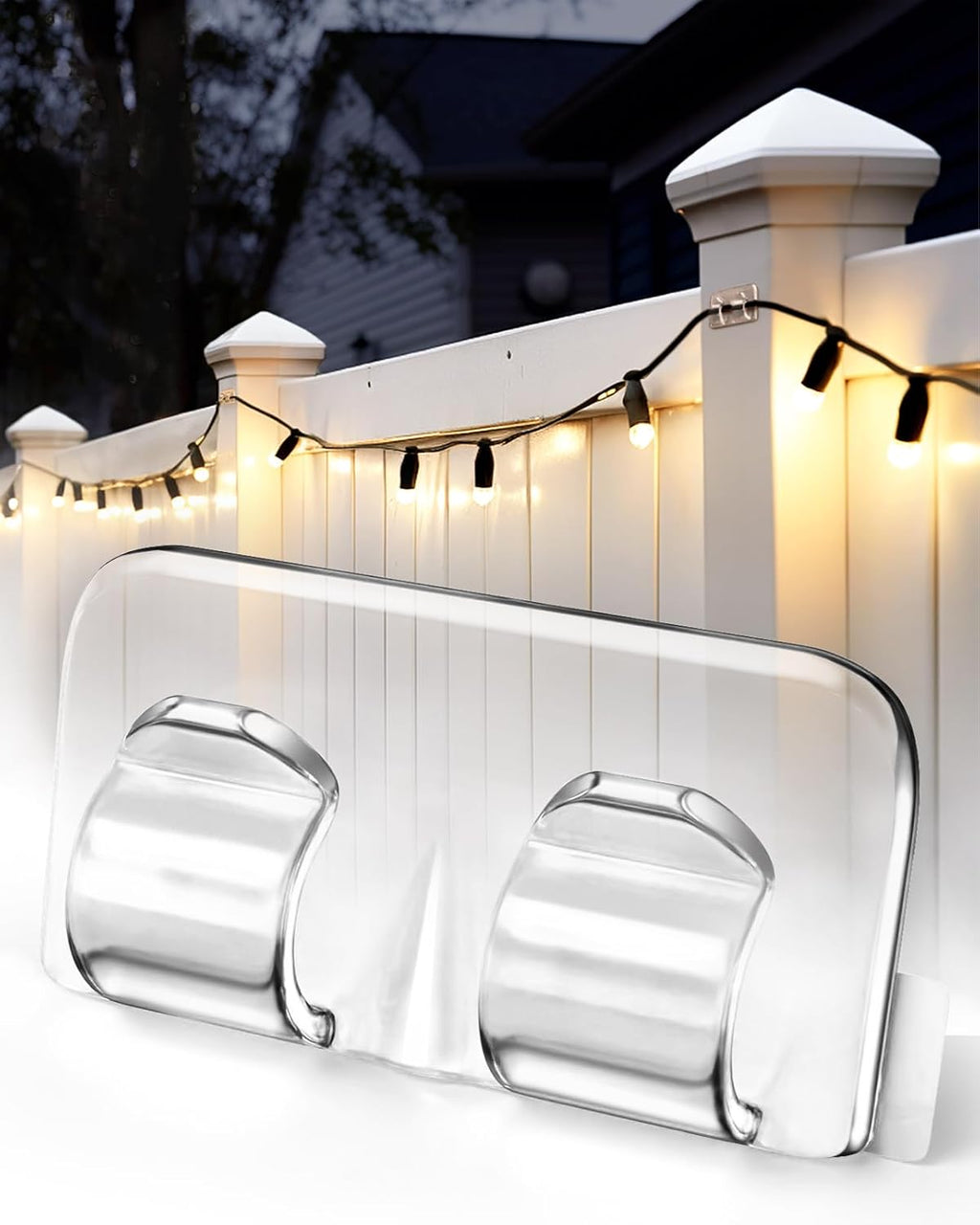 Hetyue Outdoor String Light Hooks 26 Pack