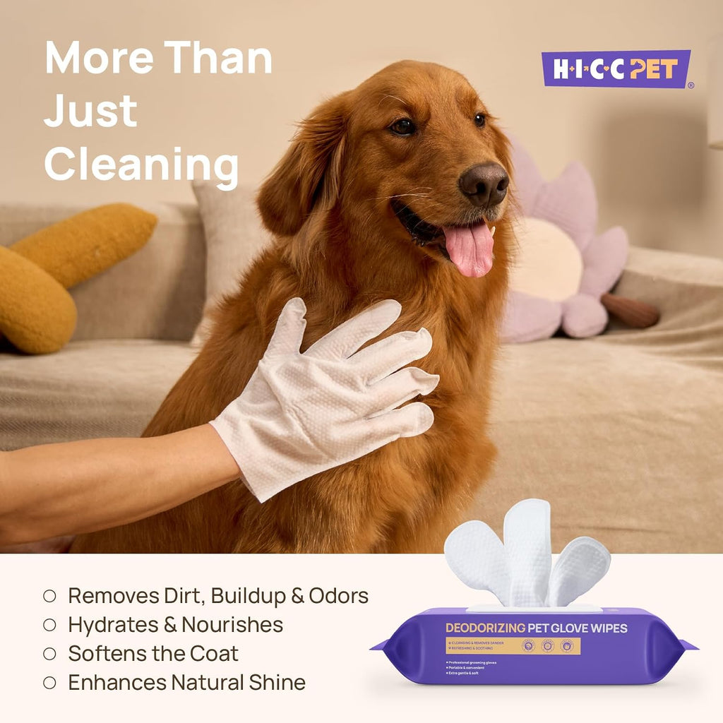 HICC Pet Deodorizing Glove Wipes - Alternate angle